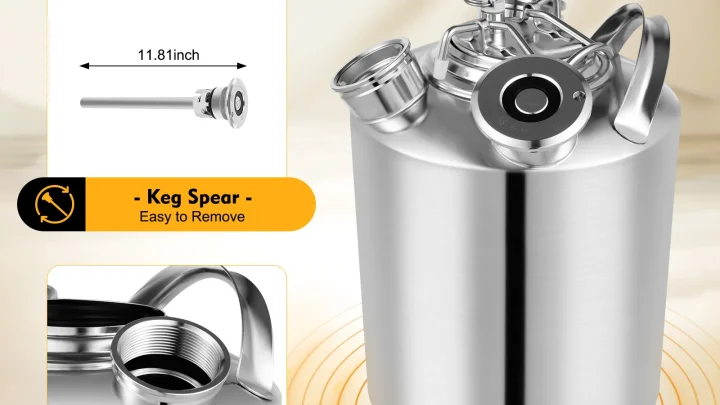 Stainless Steel Cleaning Keg 10L product image 1